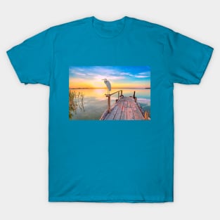 Great Blue Heron at Sunset T-Shirt